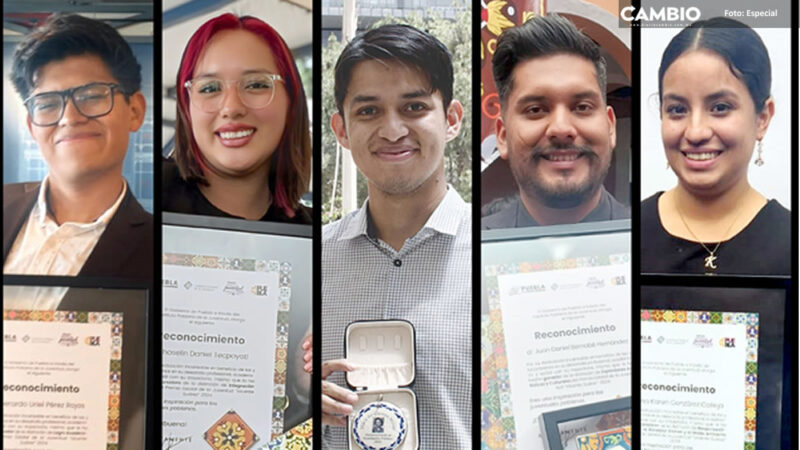 Universitarios BUAP reciben Premio Estatal de la Juventud “Vicente Suárez” 2024