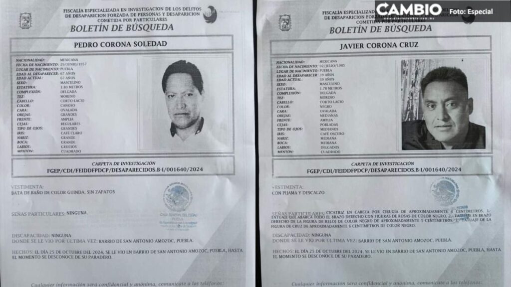¡Tragedia en Amozoc! Hallan cadáveres desmembrados de papá e hijo secuestrados en Amozoc