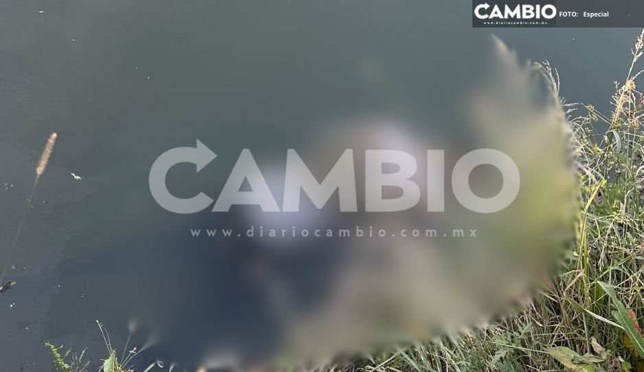 Hallan cadáver flotando en canal de aguas negras en Coronango