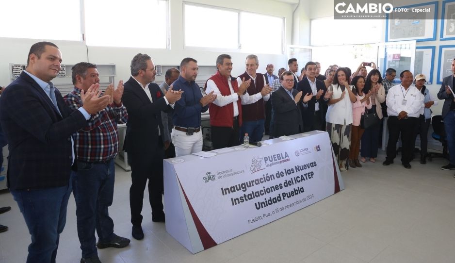 Inaugura Sergio Salomón nueva sede del ICATEP en Agua Santa