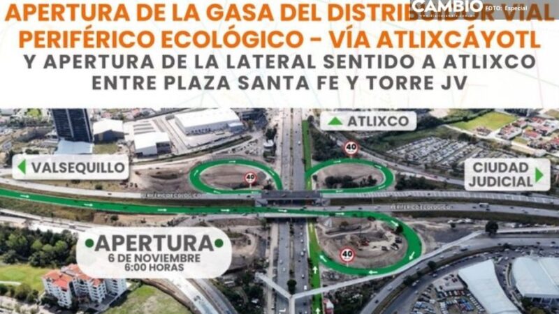 ¡Por fin! Apertura gasa del Distribuidor Vial Periférico Ecológico