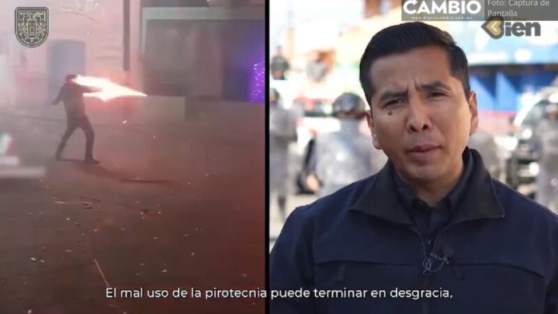 Tras prohibición de venta y compra de pirotecnia, no habrá “guerritas de Año Nuevo” en Huejotzingo (VIDEO)