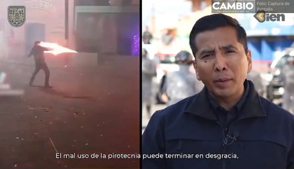 Tras prohibición de venta y compra de pirotecnia, no habrá “guerritas de Año Nuevo” en Huejotzingo (VIDEO)