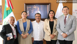 Sostiene el gobernador Armenta reunión con directores del INEA y el IEEA en Puebla