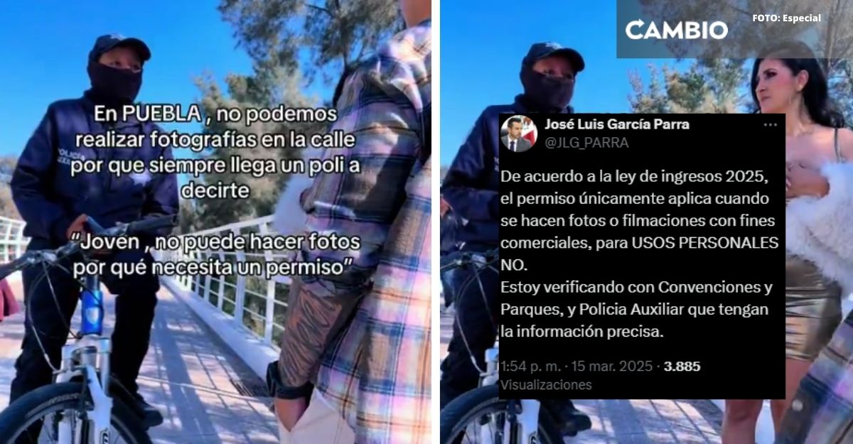 Ya se investiga a policía que prohibió a jóvenes tomar fotografías en la ciclopista de Atlixcáyotl: García Parra