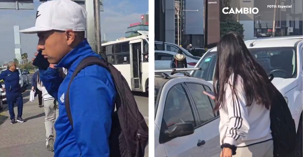 ¡Cuidado! Captan a ladrones robando celulares en la Ruta Angelópolis sobre Vía Atlixcáyotl