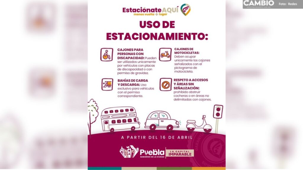 Paso a paso para el uso de parquímetros