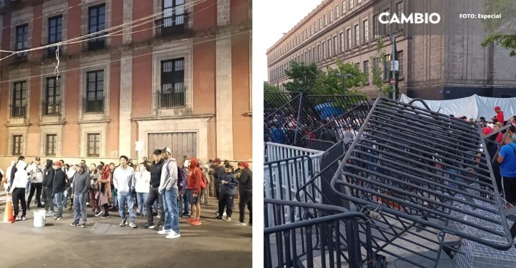 La CNTE bloquea Palacio Nacional y exige diálogo directo con Claudia Sheinbaum
