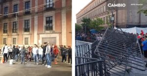 La CNTE bloquea Palacio Nacional y exige diálogo directo con Claudia Sheinbaum