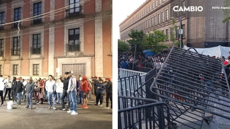 La CNTE bloquea Palacio Nacional y exige diálogo directo con Claudia Sheinbaum