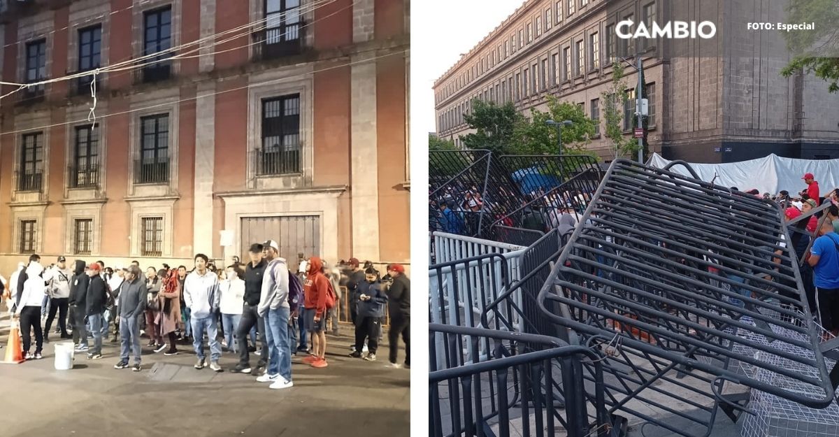 La CNTE bloquea Palacio Nacional y exige diálogo directo con Claudia Sheinbaum