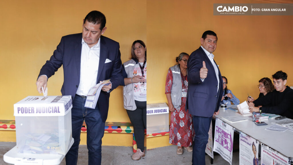 Armenta vota en la elección: se van a acabar los saqueos con el nuevo Poder Judicial
