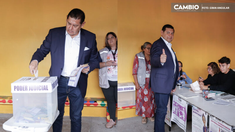 Armenta vota en la elección: se van a acabar los saqueos con el nuevo Poder Judicial