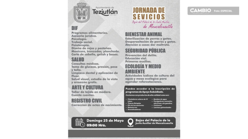El Ayuntamiento ofrecerá atención médica.