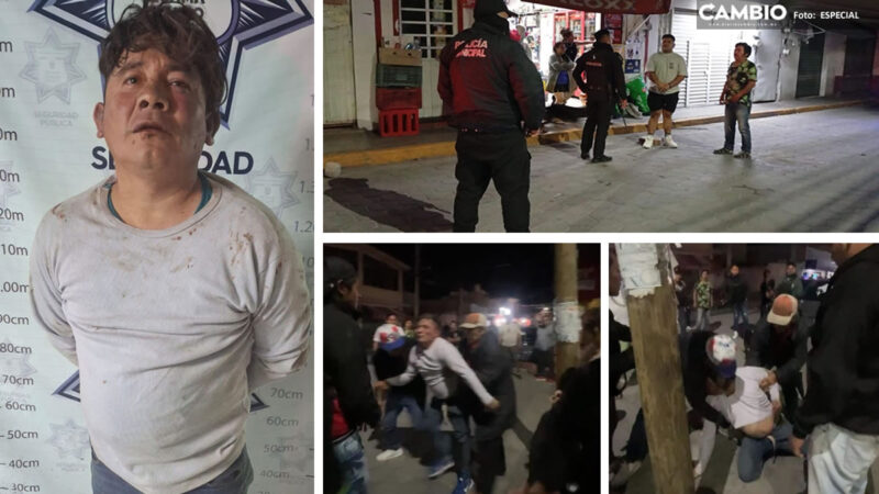 Tensión en Tecamachalco: justicieros intentan linchar a presunto ladrón de autos