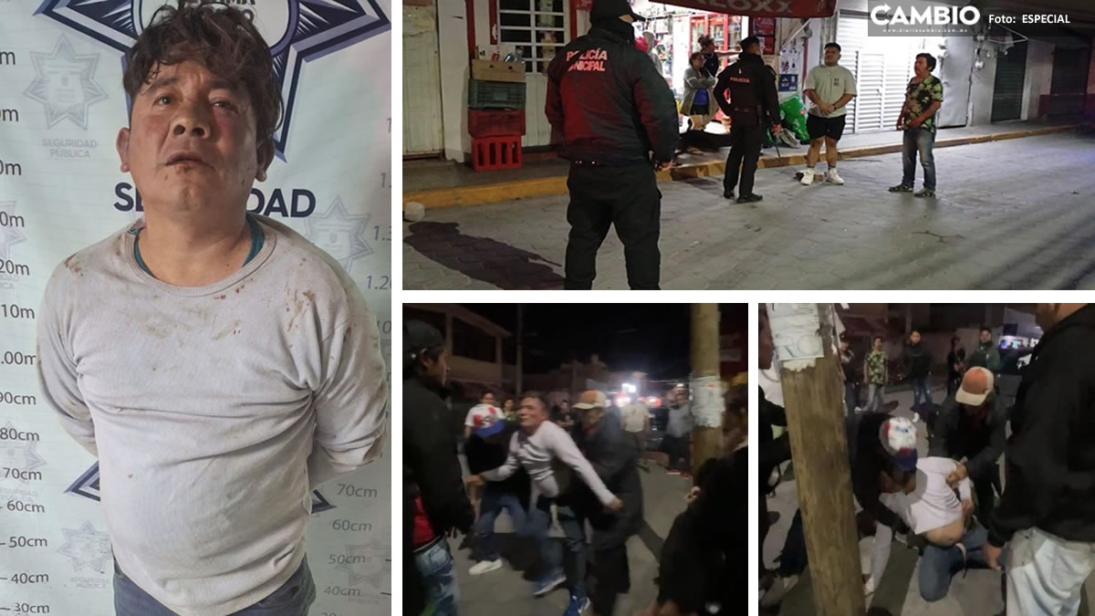 Tensión en Tecamachalco: justicieros intentan linchar a presunto ladrón de autos