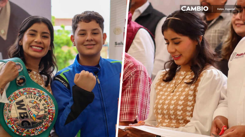 Gabriela La Bonita Sánchez impulsa el deporte en la Feria por la paz en Acatzingo