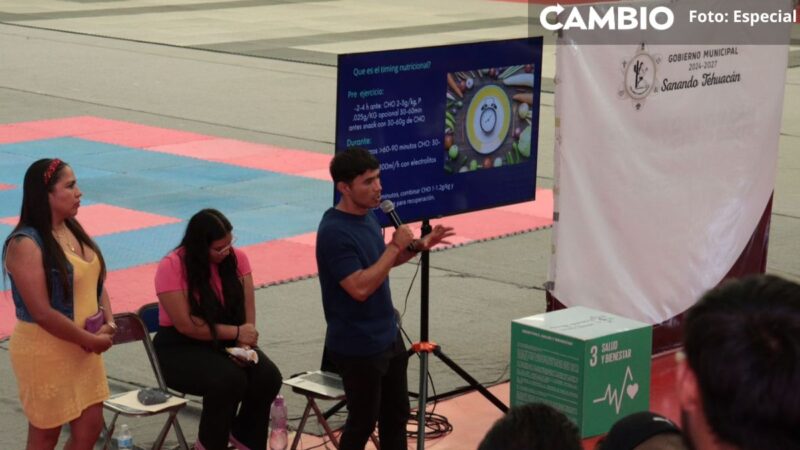 Alejandro Barroso encabeza jornada de nutrición deportiva para atletas de Tehuacán