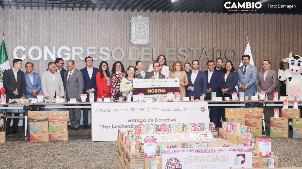 Arranca el programa Lechetón Puebla; beneficiará a 25 mil familias