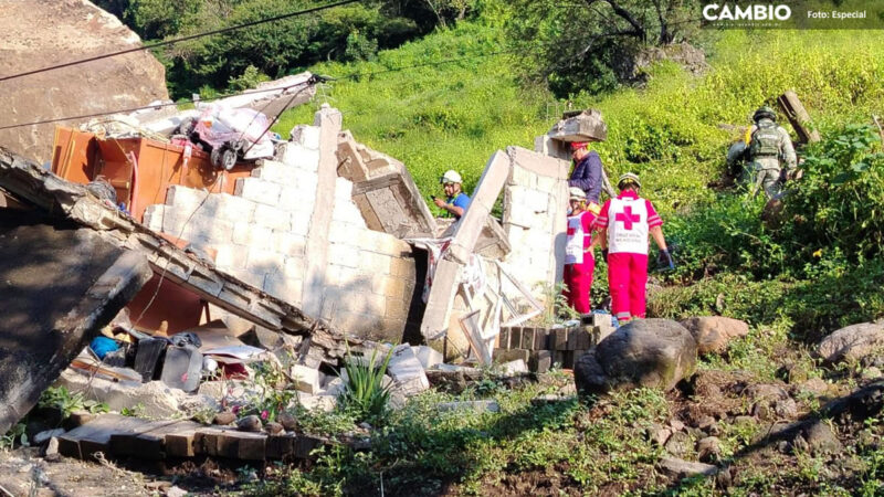 Suman 12 muertos y 11 desaparecidos tras tormenta Jerry en la Sierra Norte de Puebla
